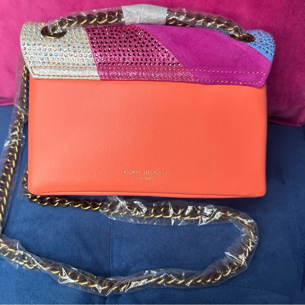 ❌SOLD❌ Kurt Geiger Multicolor Studded Satchel - Picture 8 of 10